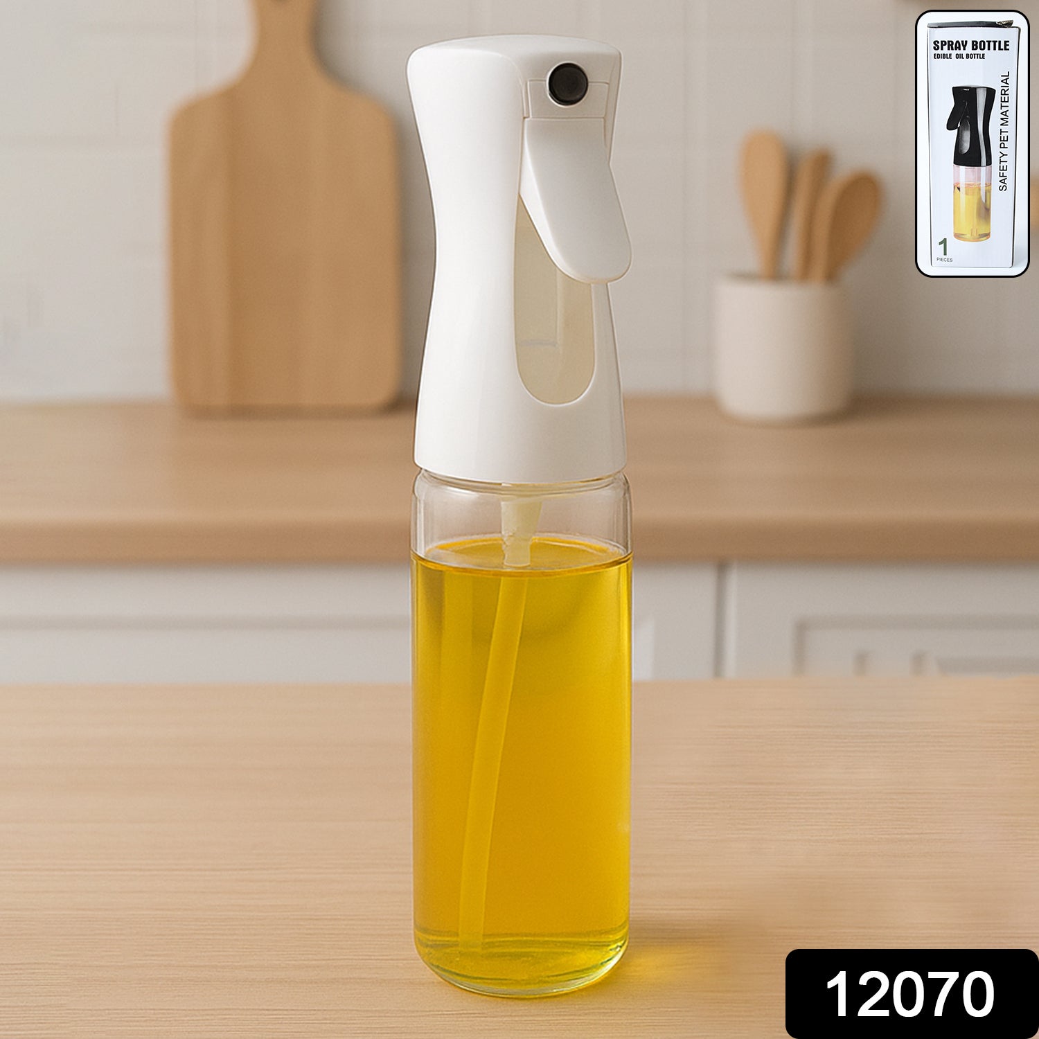 Plastic Oil Spray Bottle - Versatile Kitchen Gadgets (250 Ml Approx  With White Box) Plastic Oil Spray Bottle - Versatile Kitchen Gadgets (250 Ml Approx  With White Box)